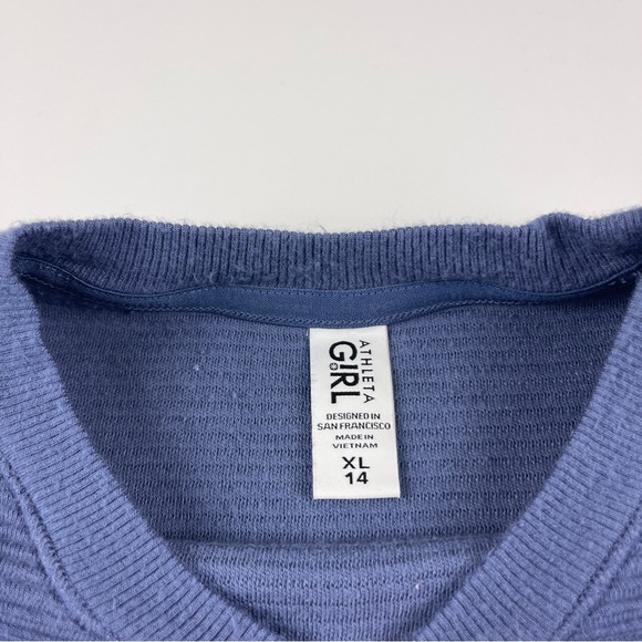 Athleta Girl Stormy Skies Crunch Time Sweatshirt XL 14 - Picture 3 of 6